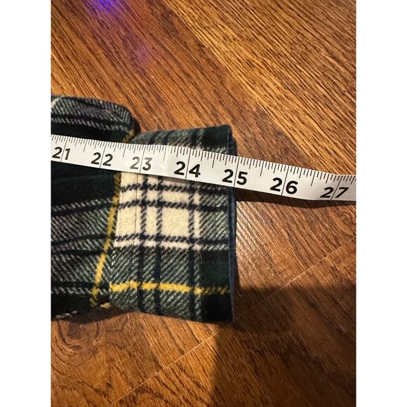 Faconnable Men’s Vintage Wool Blend Plaid Collared Pullover Sweater Blue Large - Picture 11 of 11